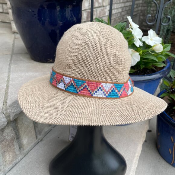 NWT prAna CYBIL KNIT FEDORA Women's Sun Hat NEW - Picture 3 of 9